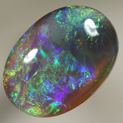 SOLID BLACK CRYSTAL OPAL Loaded with bright, strong colours